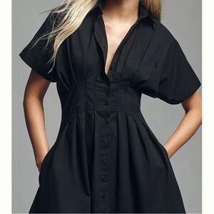 Anthropologie the Tobie mini shirt dress by Exquise